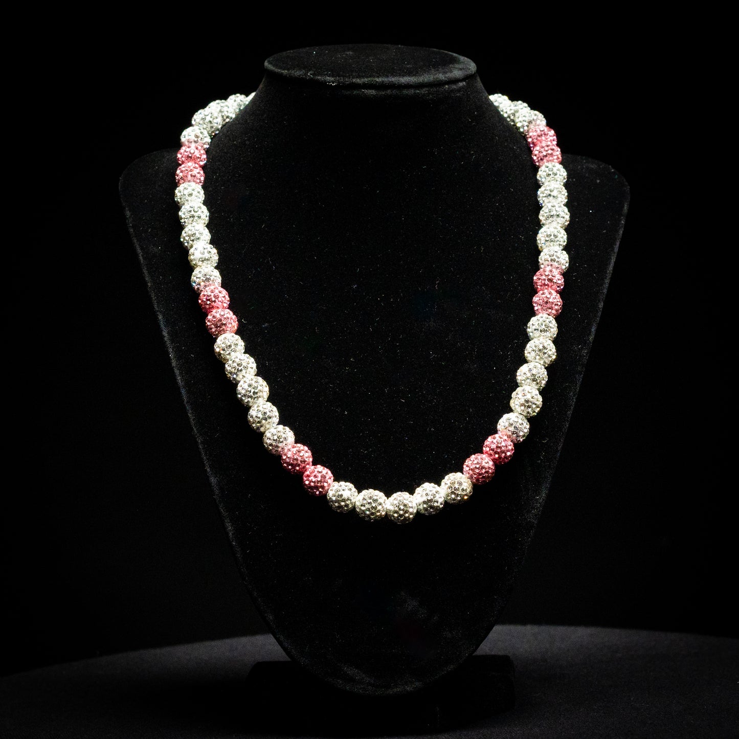 Rhinestones Necklace (Pink Frost)